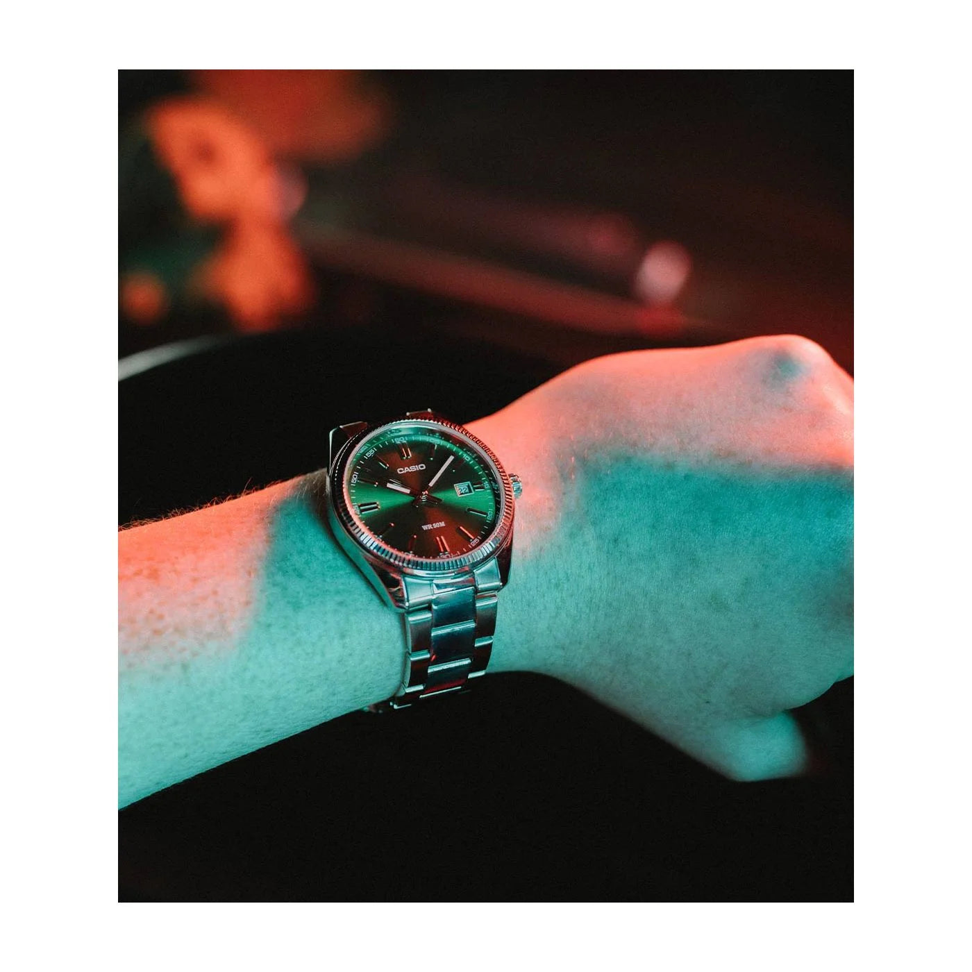 Casio Green Dial  MTP-1302PD-3AVEF Watch