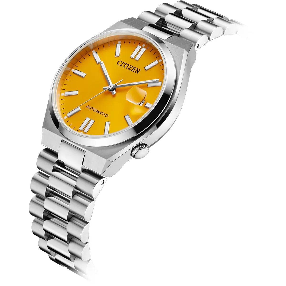 Citizen Tsuyosa Automatic Men’s 40mm Yellow Dial Stainless Steel Watch NJ0150-56Z