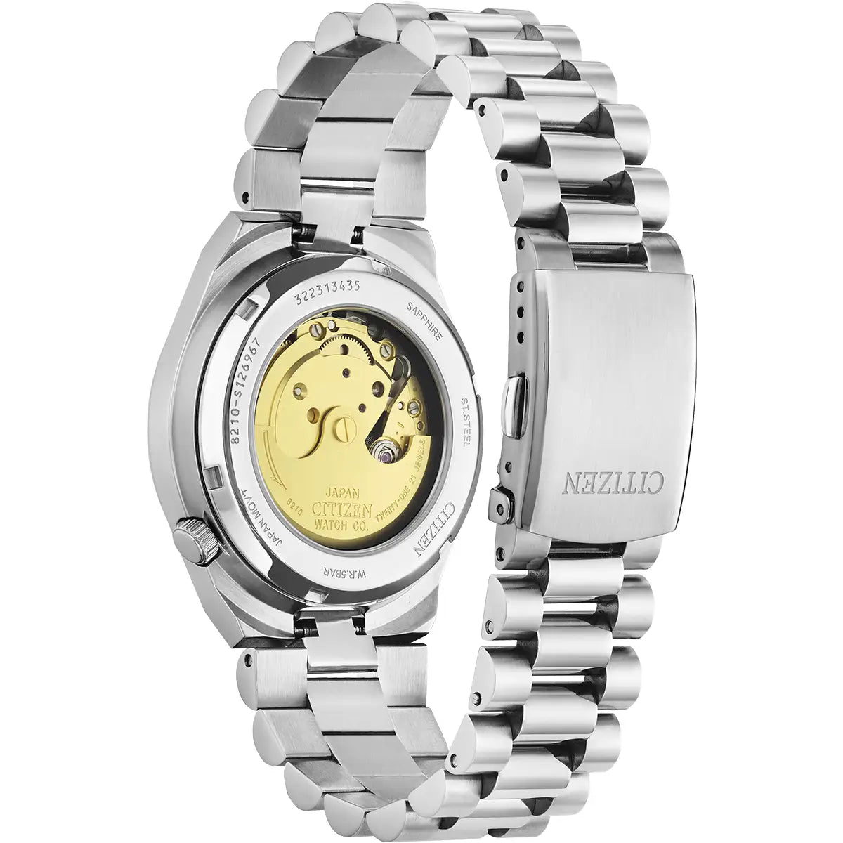 Citizen Tsuyosa Automatic Men’s 40mm Yellow Dial Stainless Steel Watch NJ0150-56Z