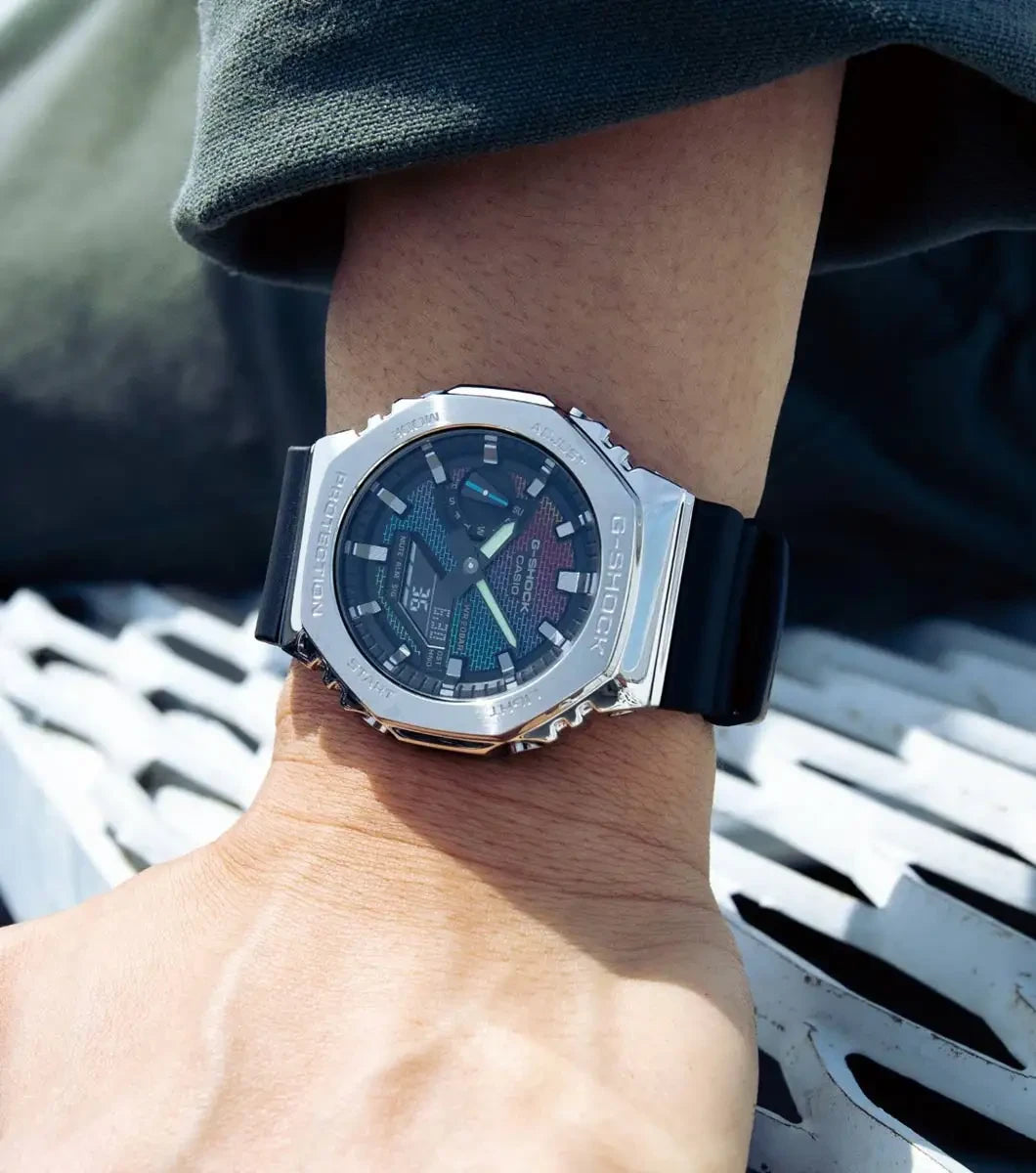 G-Shock GM-2100RW-1AER Rainbow Brick Walls Watch