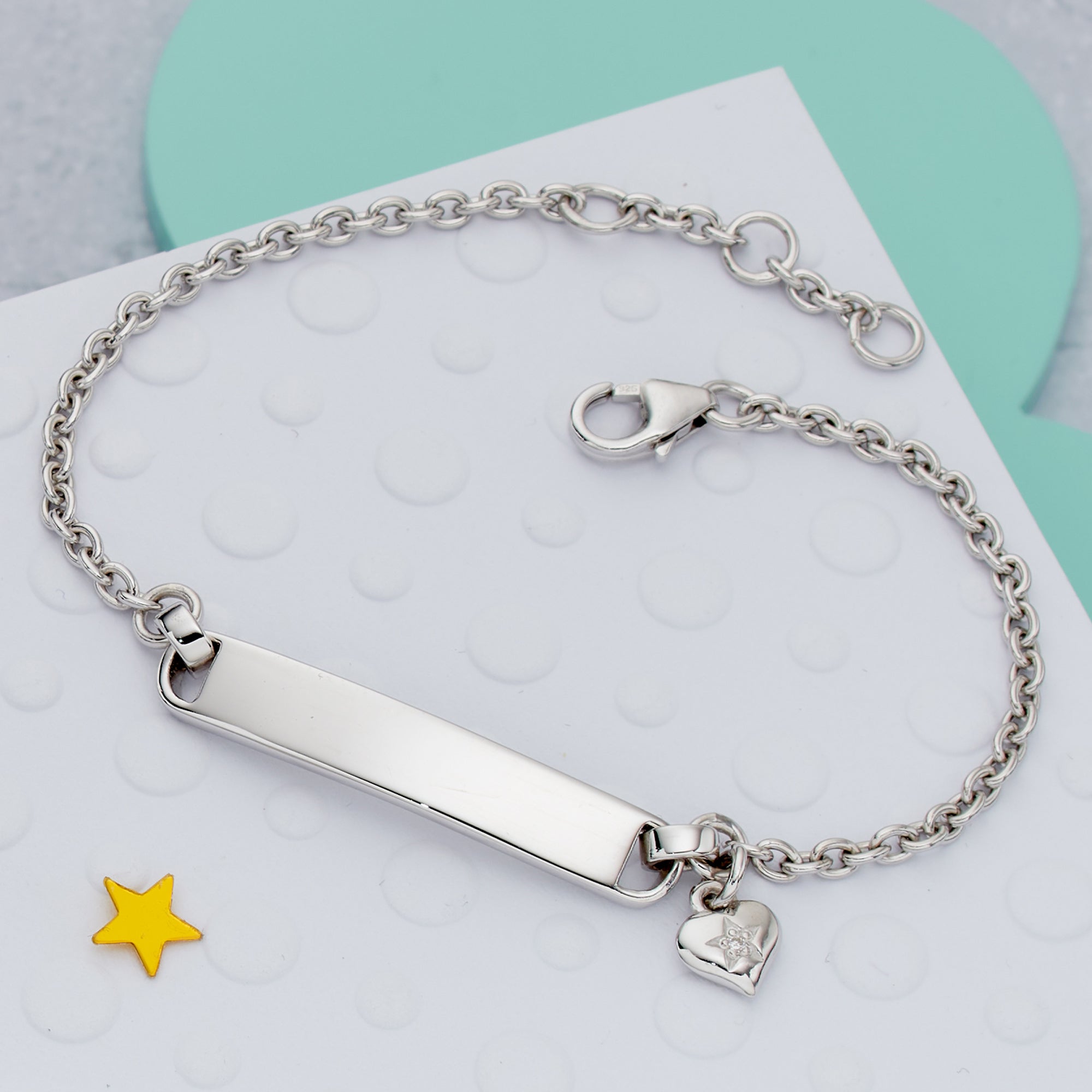 Aisha - Diamond Charm ID Bracelet