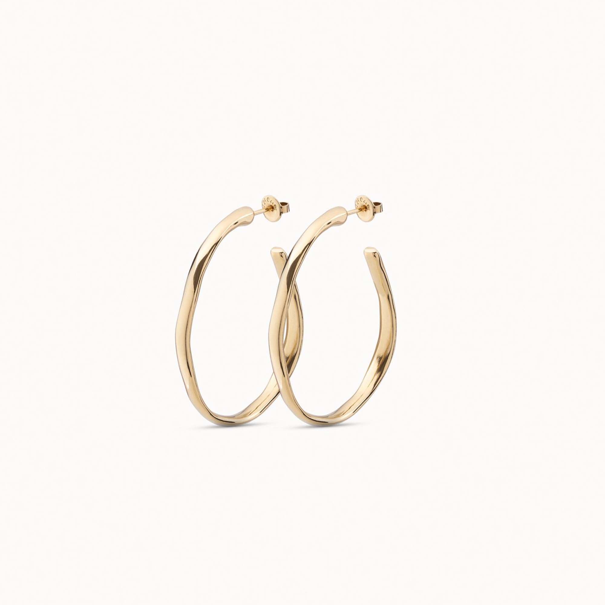 Gold Vermeil Open Hoop Earrings