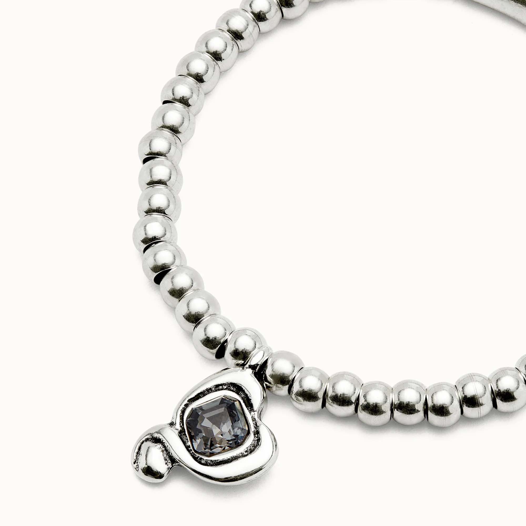 Beaded Heart Stretch Bracelet