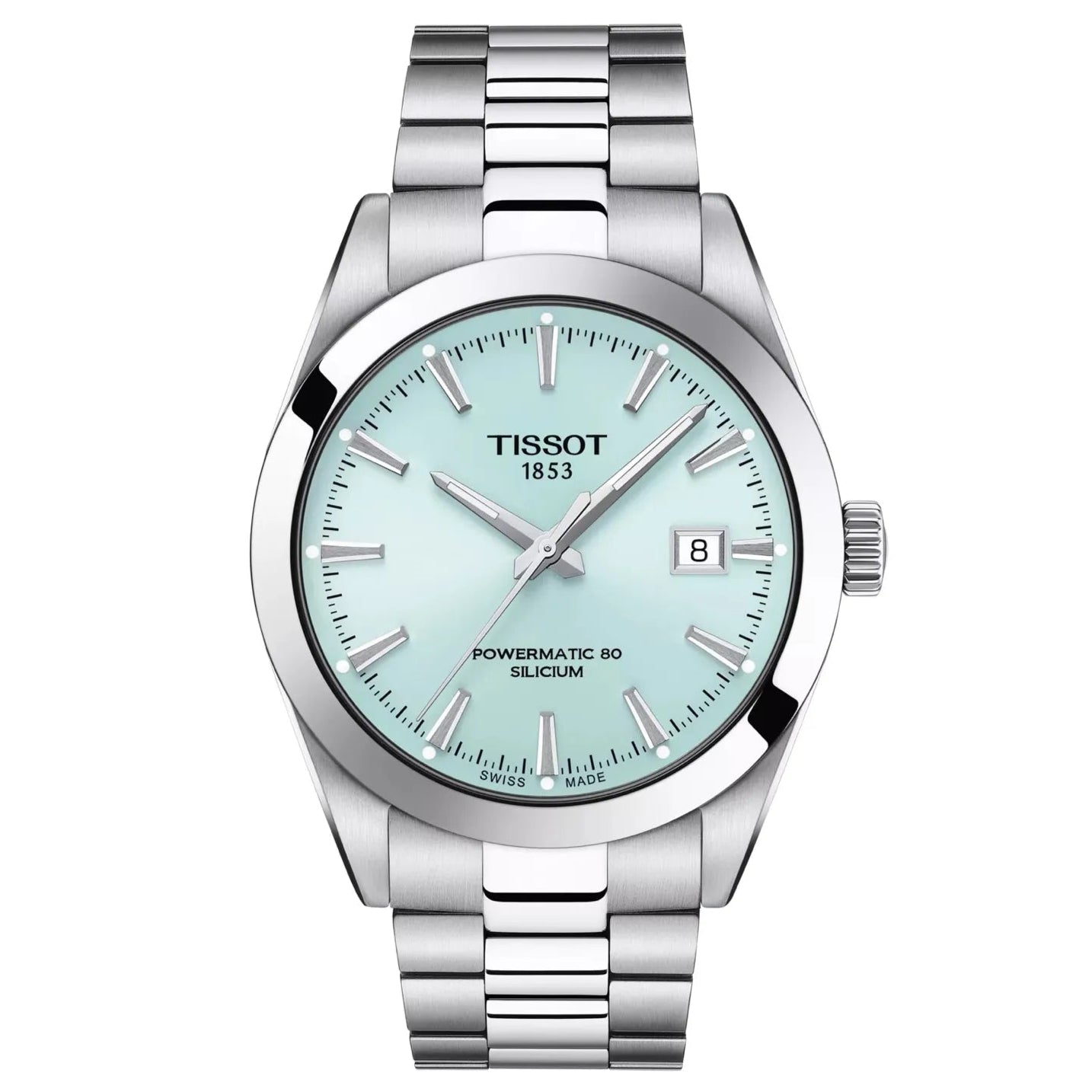 Tissot Gentleman Powermatic 80 Silicium Ice Blue Dial Watch