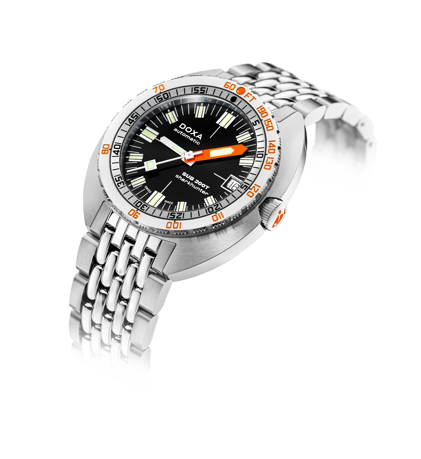 Doxa SUB 200T Sharkhunter Black Iconic Dial Watch