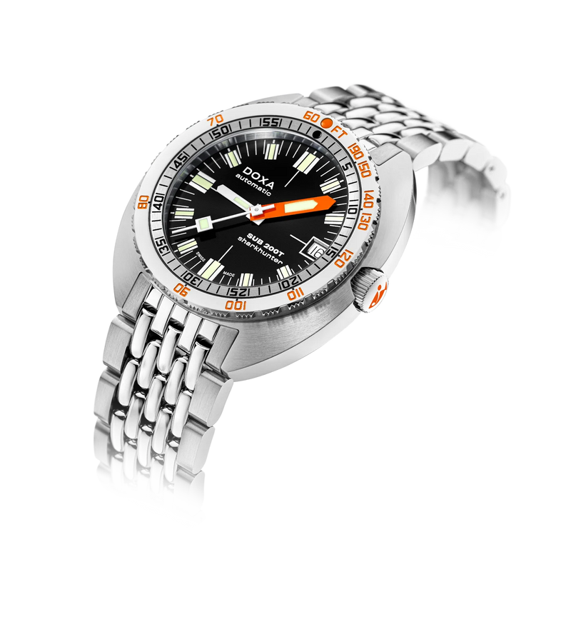 Doxa SUB 200T Sharkhunter Black Iconic Dial Watch