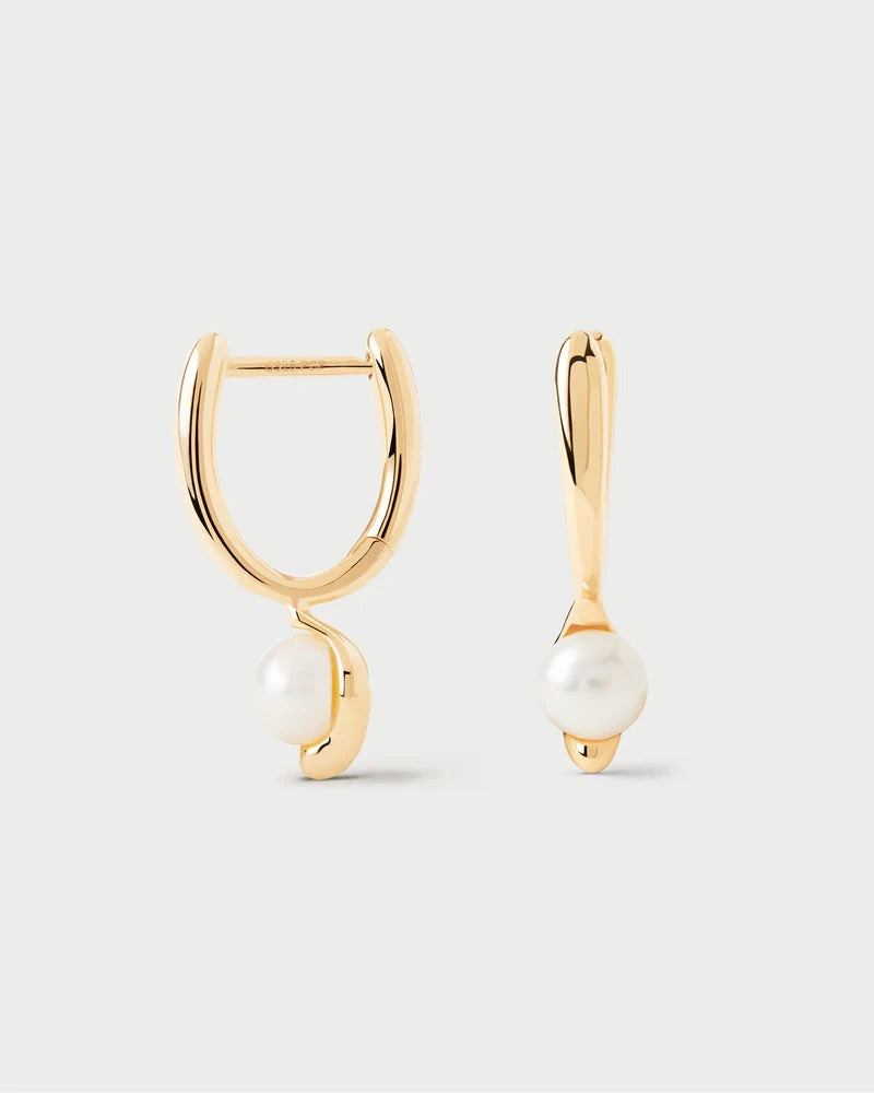 18ct Yellow Gold Plated La Perla Mini Hoop Earrings