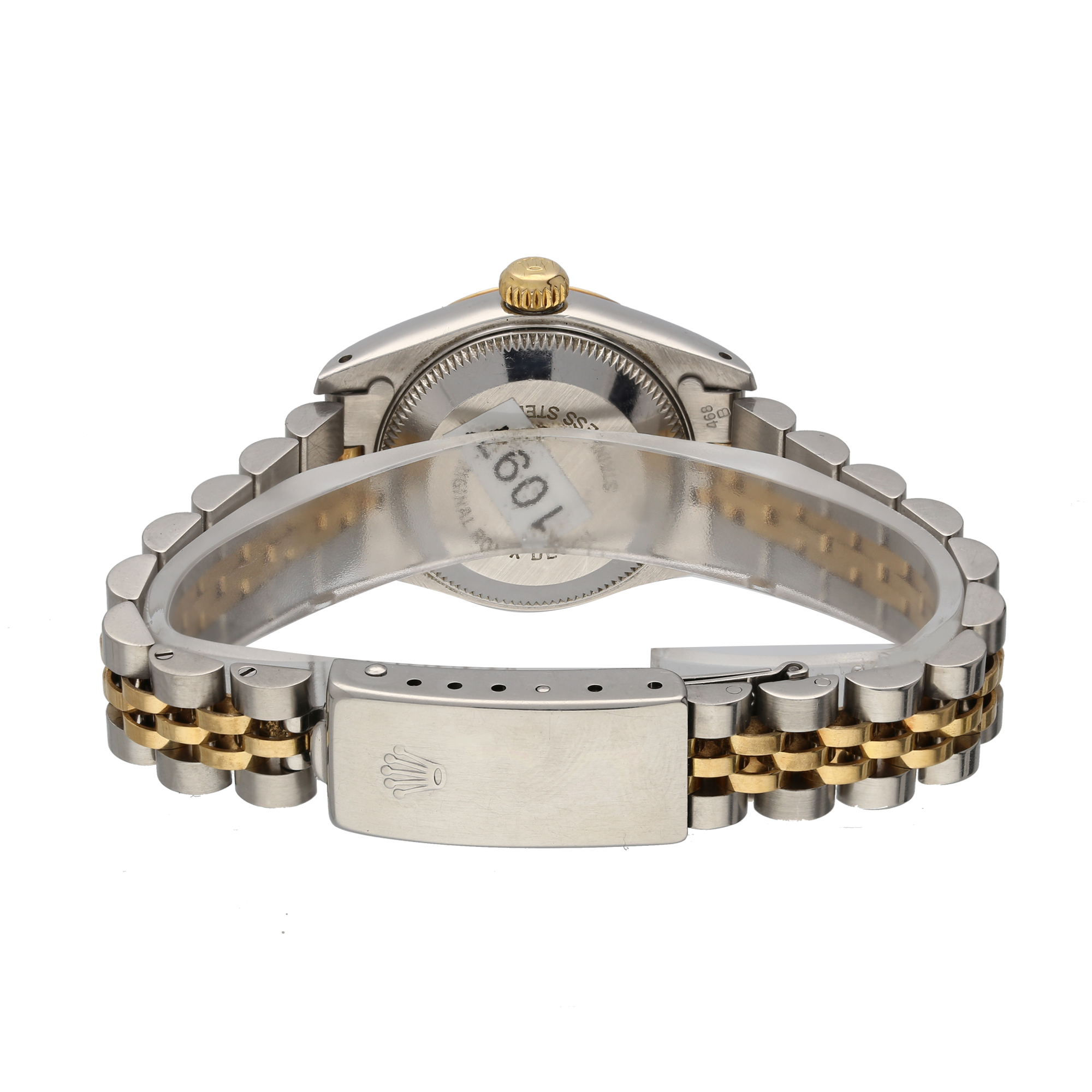 Rolex Ladies Datejust 69173 Black Diamond Dial 26mm Steel & Gold Watch – 1988, Papers
