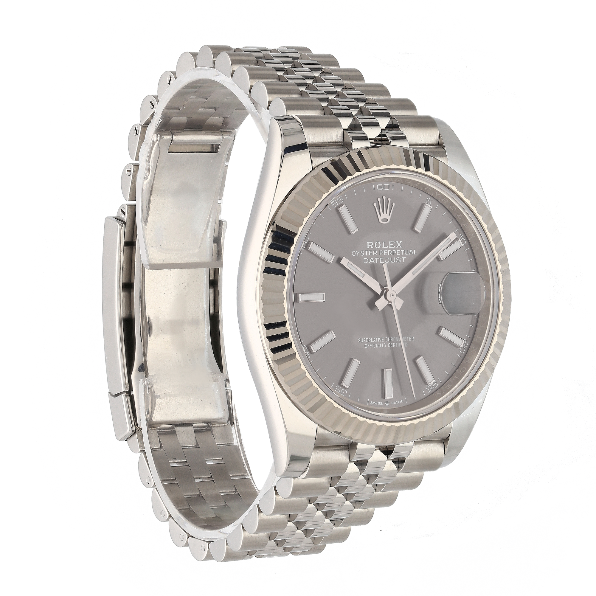 Rolex Datejust 41mm Rhodium Dial 126334 – 2025, Jubilee Bracelet, Full Set