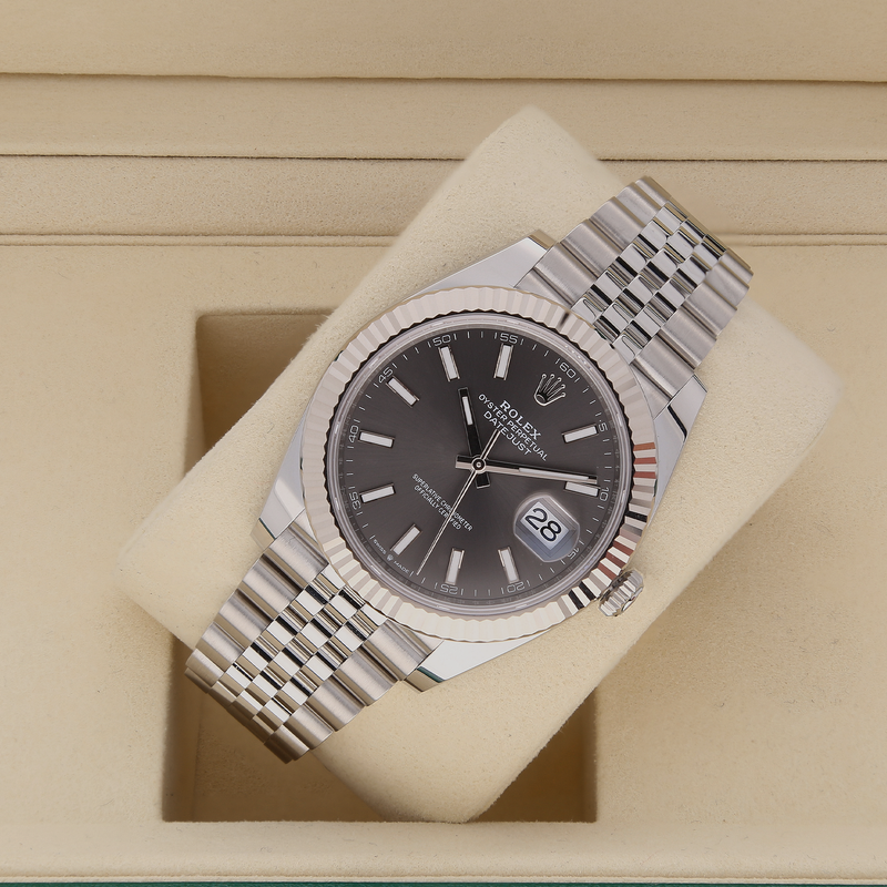 Rolex Datejust 41mm Rhodium Dial 126334 – 2025, Jubilee Bracelet, Full Set