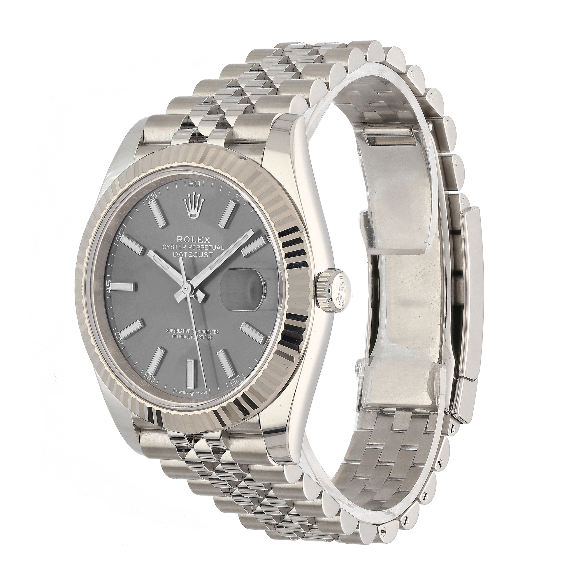 Rolex Datejust 41mm Rhodium Dial 126334 – 2025, Jubilee Bracelet, Full Set