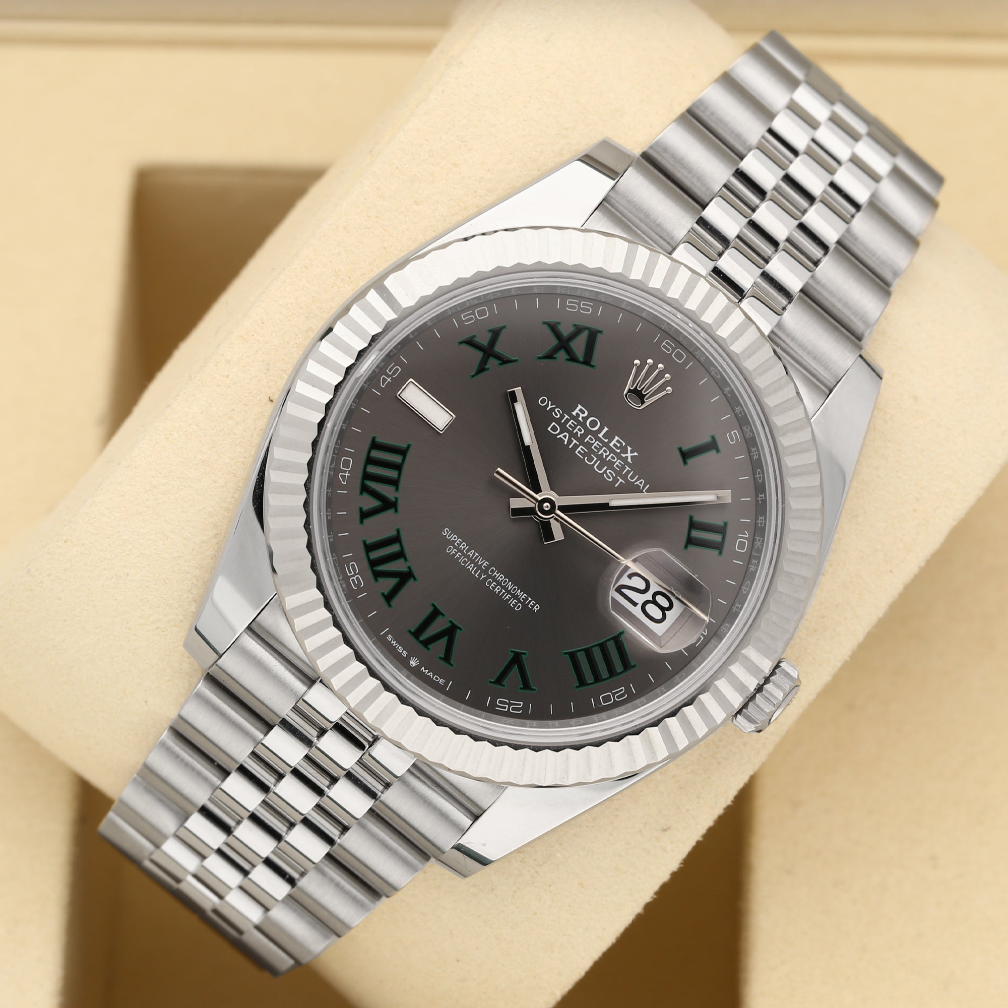 Unworn Rolex Datejust 41mm Wimbledon Dial 126334 – 2026, Jubilee Bracelet, Full Set