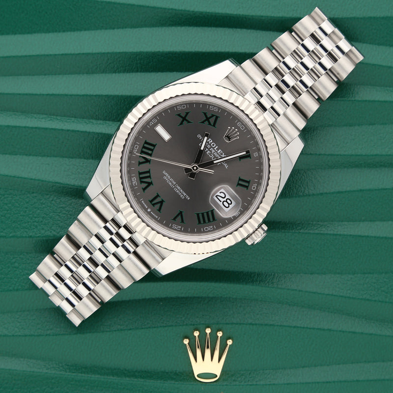 Unworn Rolex Datejust 41mm Wimbledon Dial 126334 – 2026, Jubilee Bracelet, Full Set