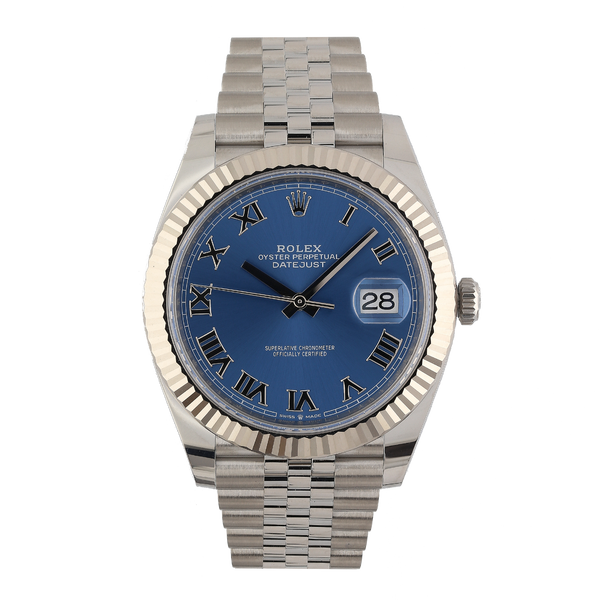 Rolex Datejust 41mm Azzurro Blue Dial 126334 – 2025, Jubilee Bracelet, Full Set
