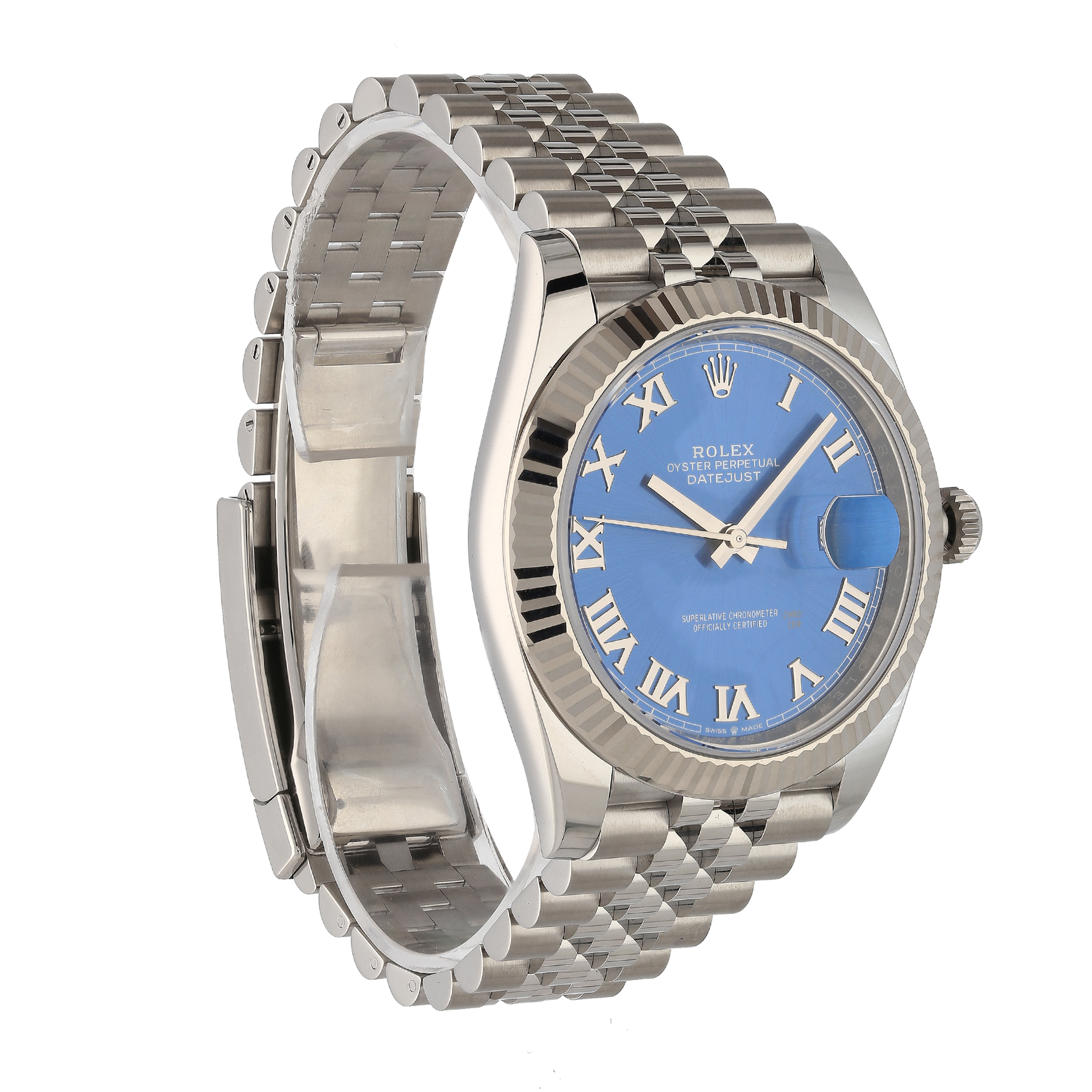 Rolex Datejust 41mm Azzurro Blue Dial 126334 – 2025, Jubilee Bracelet, Full Set