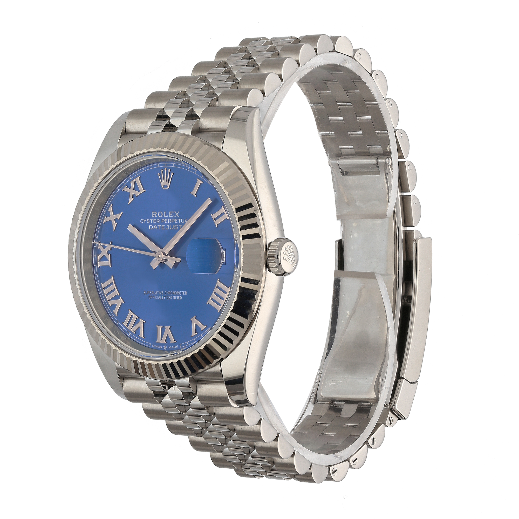 Rolex Datejust 41mm Azzurro Blue Dial 126334 – 2025, Jubilee Bracelet, Full Set