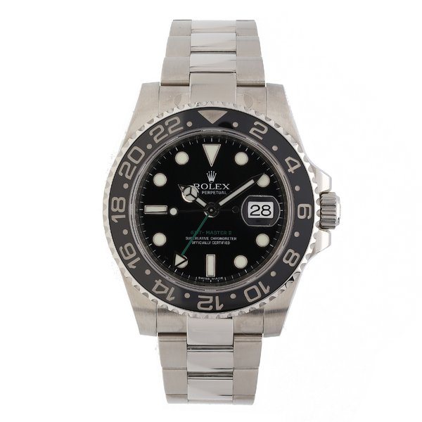 Unworn Rolex GMT-Master II 116710LN 40mm Black Dial Watch – 2008, NOS, Full Set