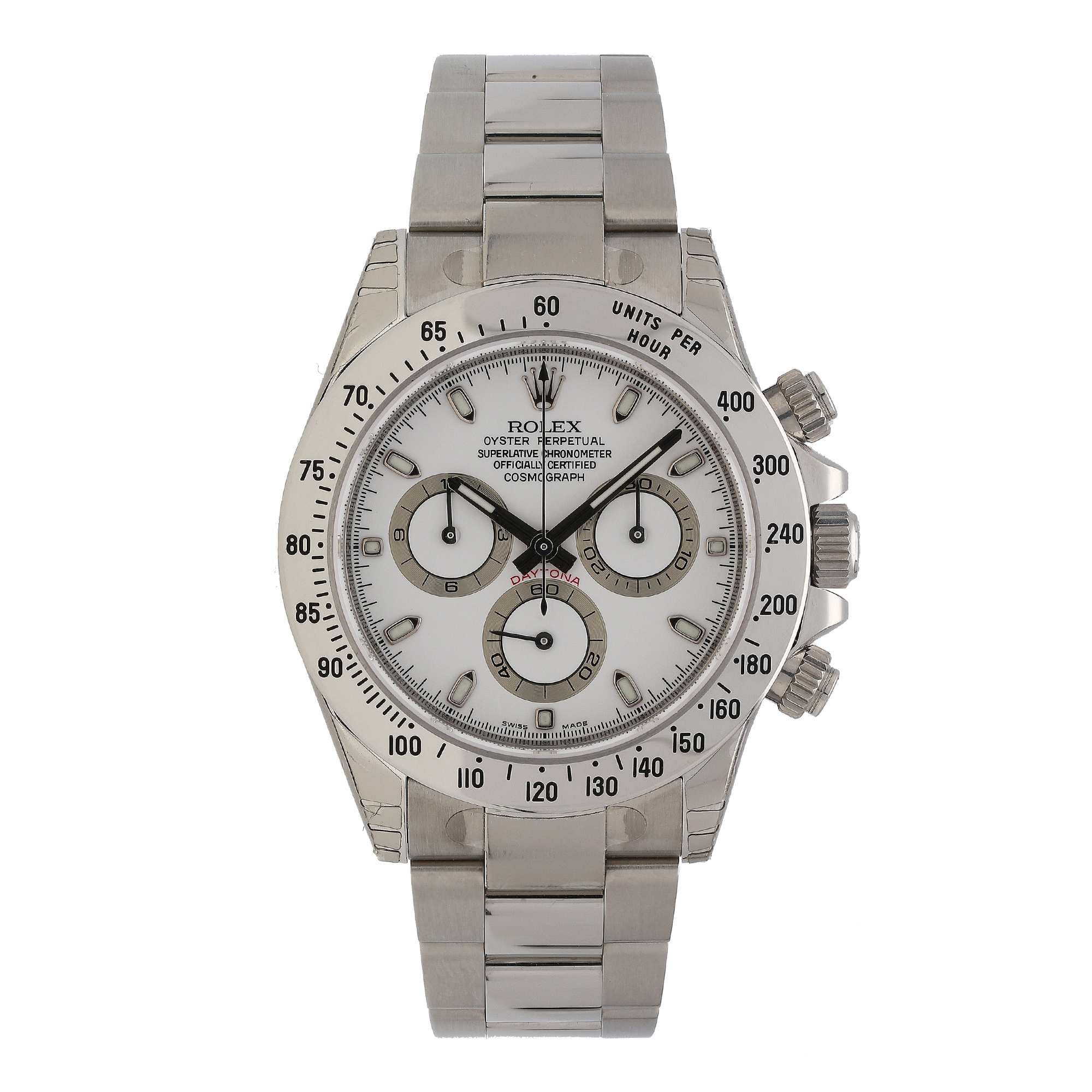 Unworn Rolex Daytona 116520 White Dial Stainless Steel Watch – 2011, Fully Stickered, Full Set