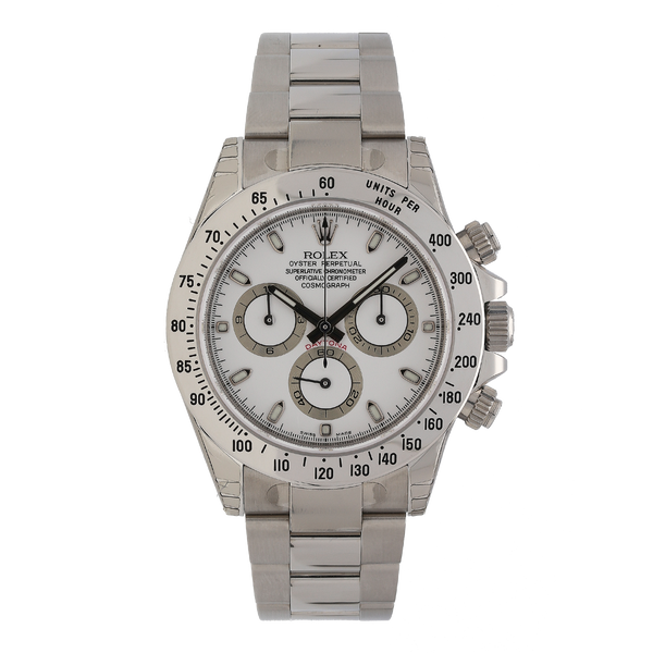 Unworn Rolex Daytona 116520 White Dial Stainless Steel Watch – 2011, Fully Stickered, Full Set