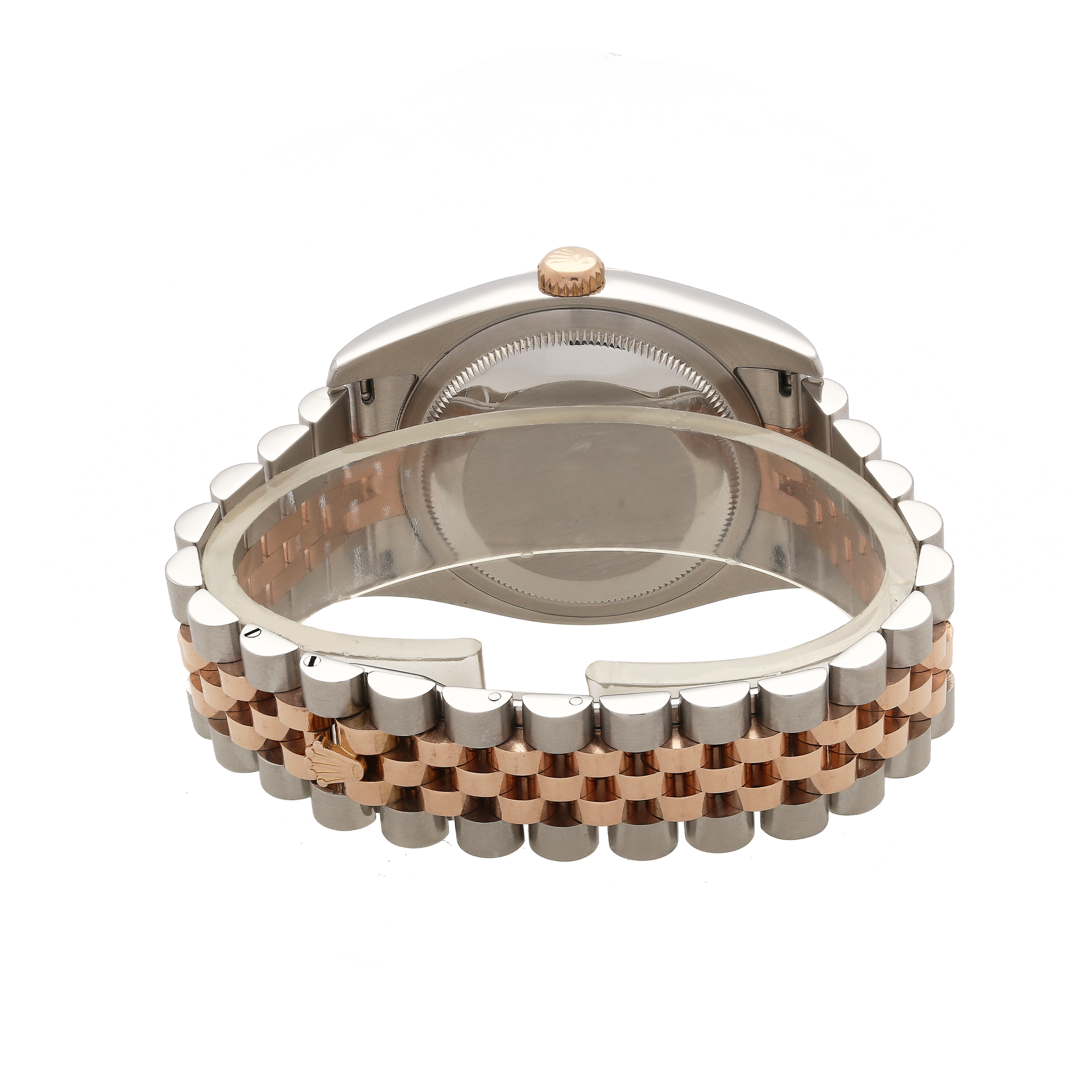 Rolex Datejust 36 Steel & Rose Gold Silver Dial Fluted Bezel Jubilee Bracelet 116231 – 2011