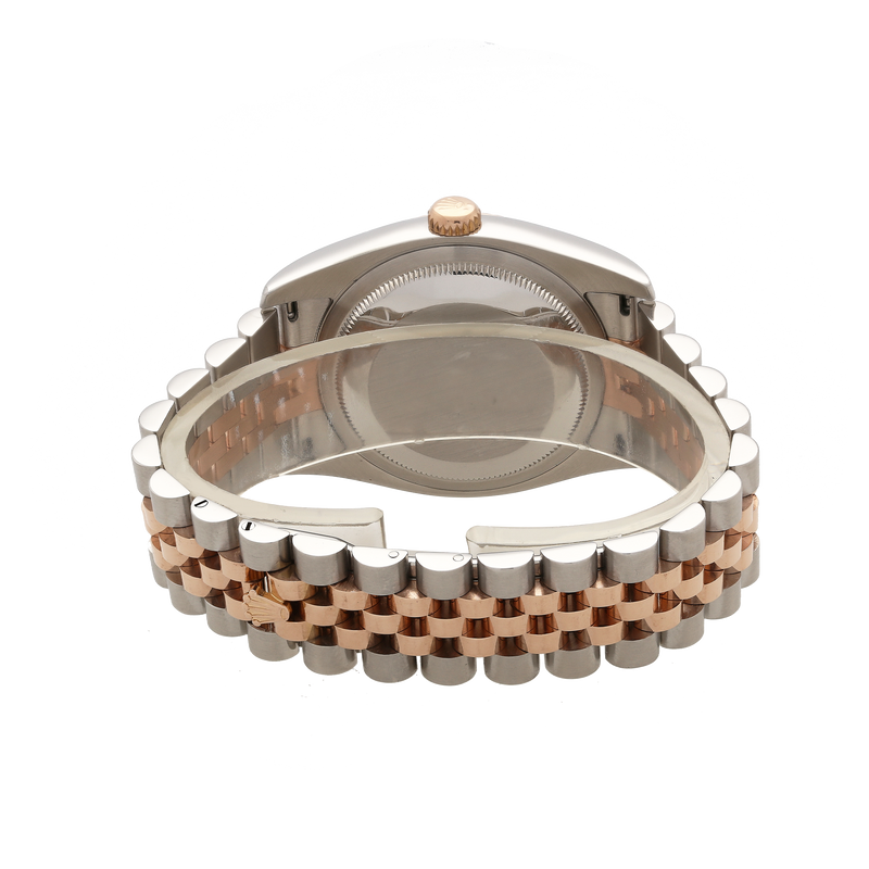Rolex Datejust 36 Steel & Rose Gold Silver Dial Fluted Bezel Jubilee Bracelet 116231 – 2011