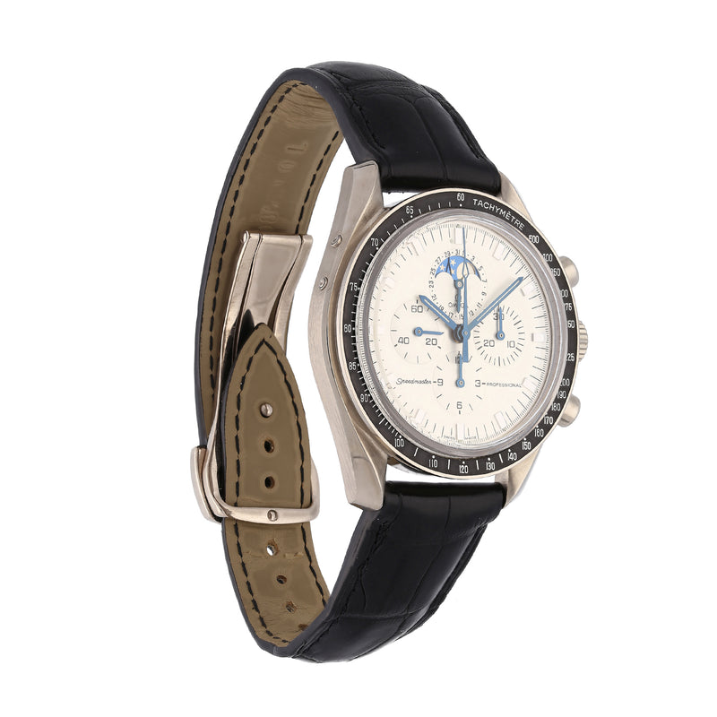Omega Speedmaster Professional Moonphase White Gold Limited Edition 3689.30.31 – 2012, Full Set