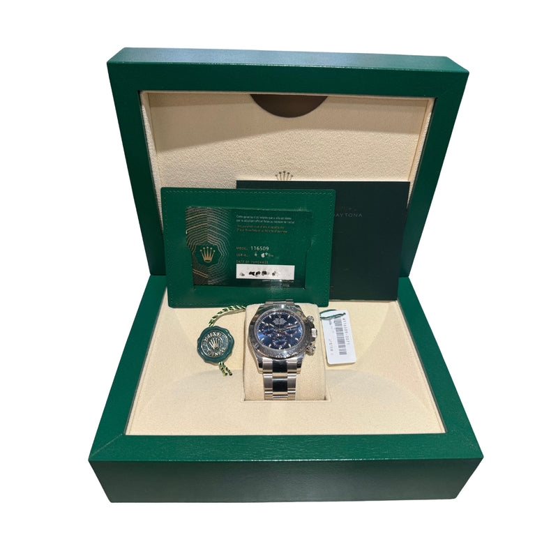 Rolex Daytona 116509 White Gold Blue Dial 40mm Watch – 2021, Full Set
