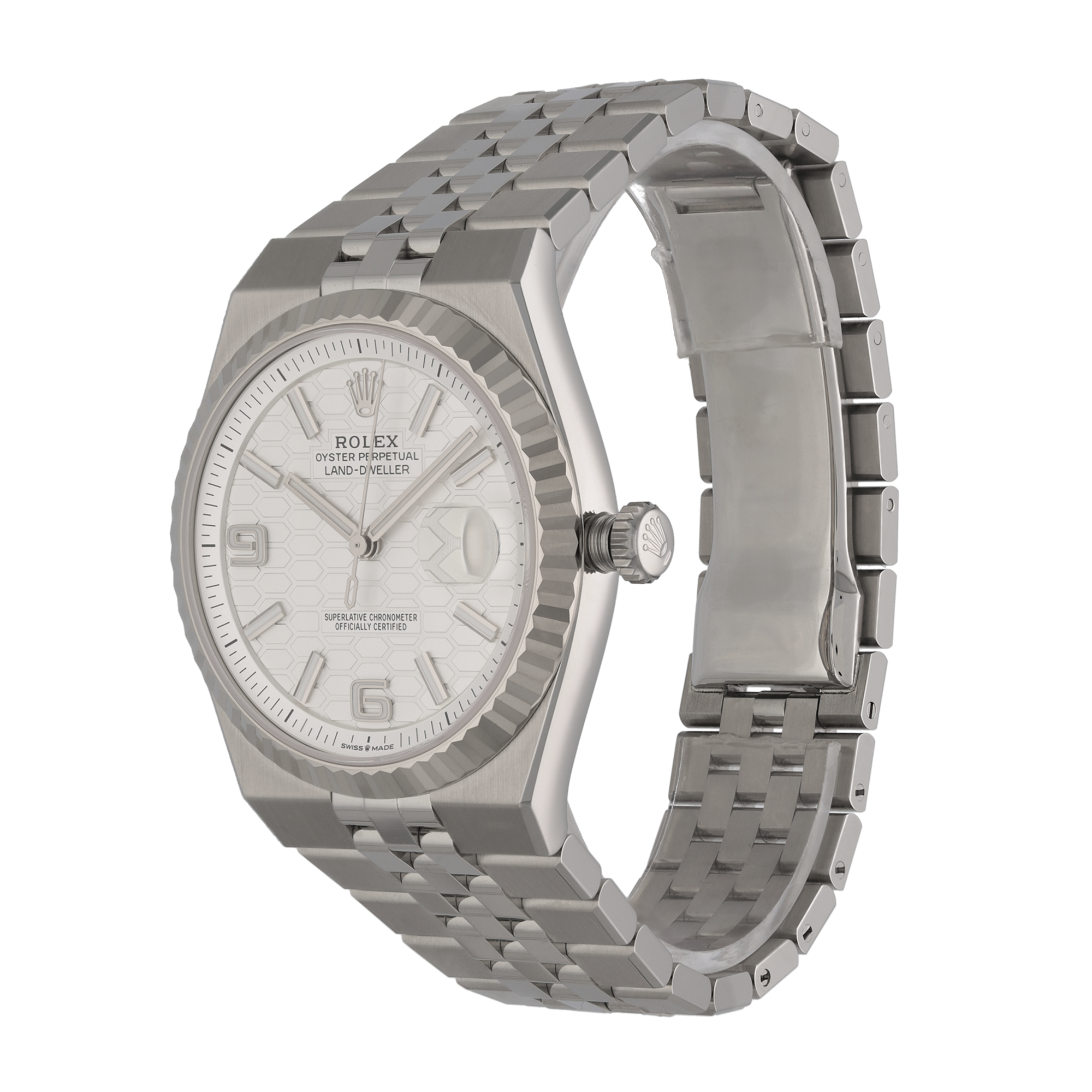 Unworn Rolex Land-Dweller 40 127334 Stainless Steel Watch – 2026, Full Set