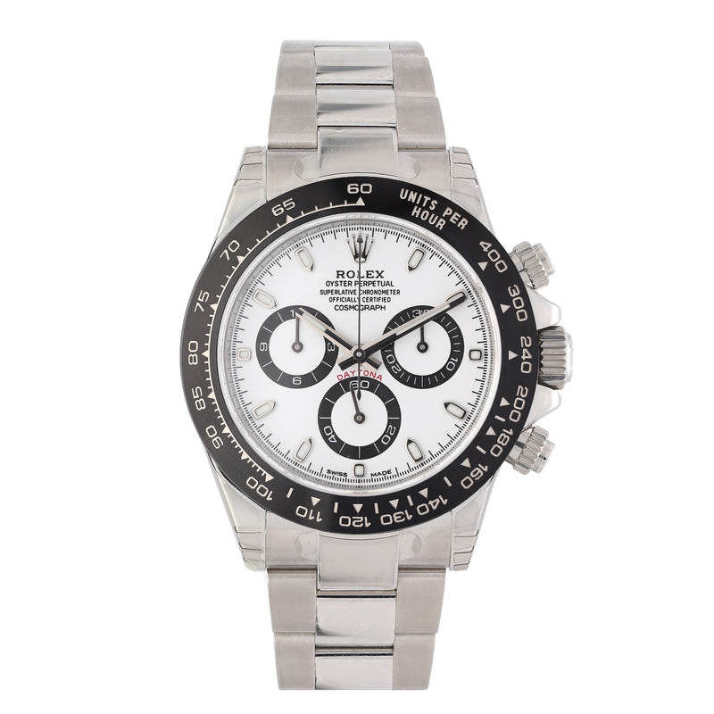 Rolex Daytona 116500LN Panda dial stainless steel watch front view