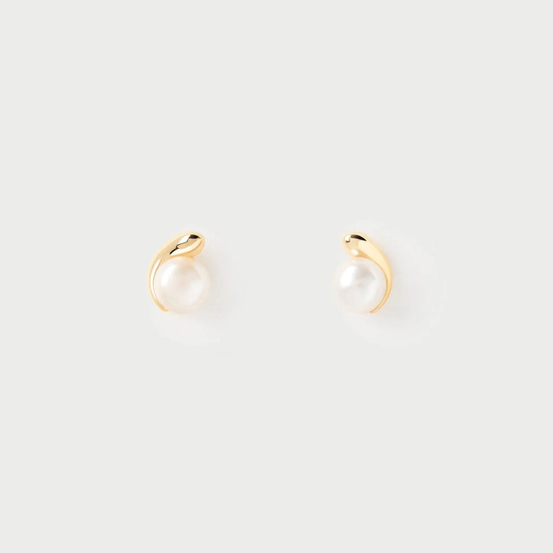 18ct Yellow Gold Plated La Perla Mini Stud Earrings