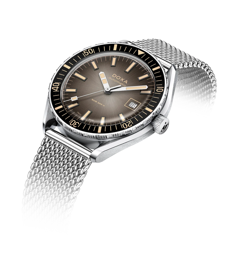DOXA SUB 200 Sharkhunter Watch Swiss Automatic Mesh Bracelet