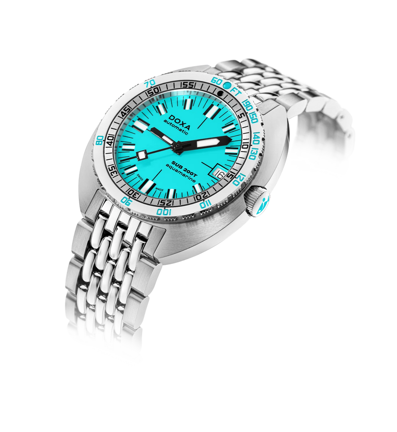 Doxa SUB 200T Aquamarine Iconic Blue Dial Watch