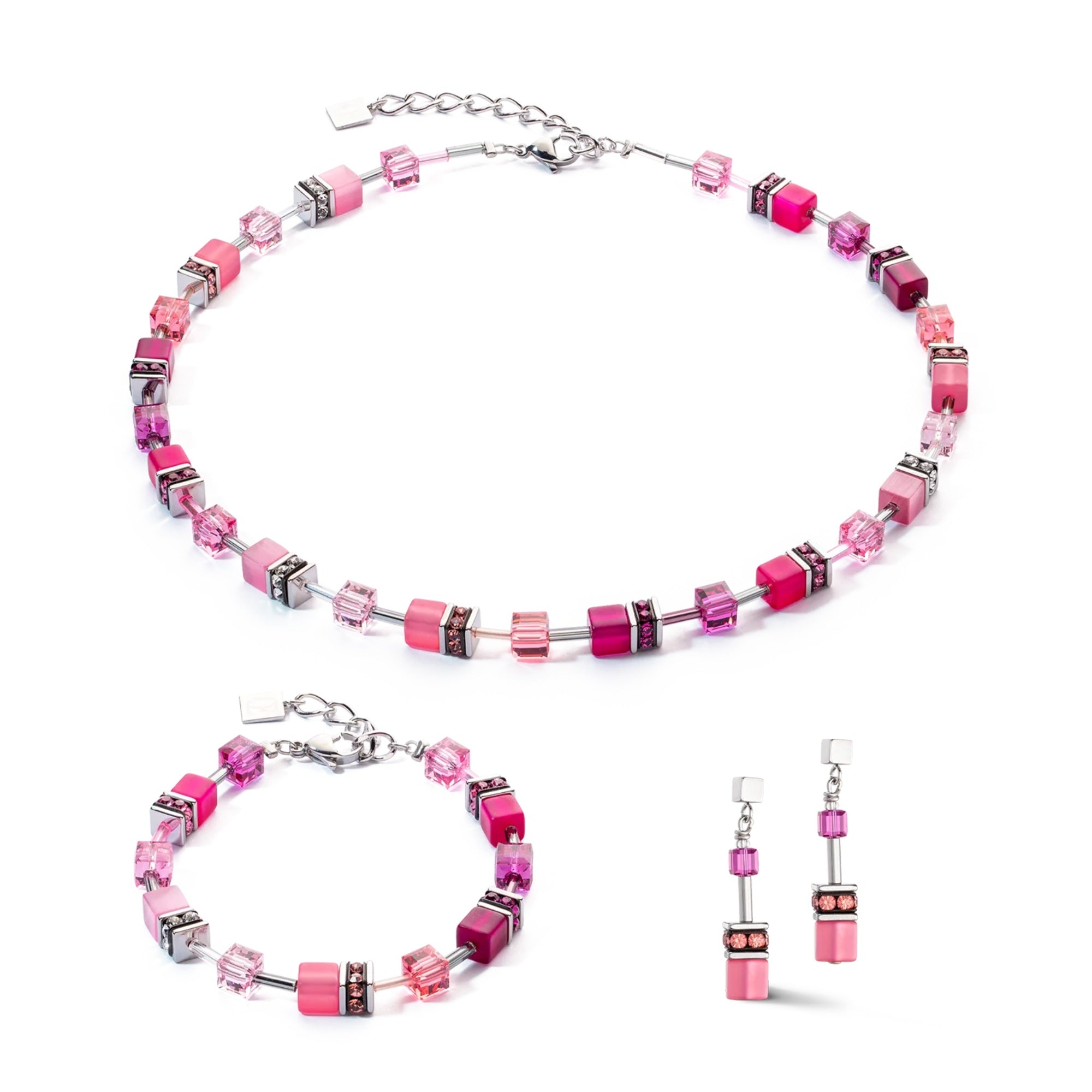 GeoCUBE Iconic Viva Magenta Necklace