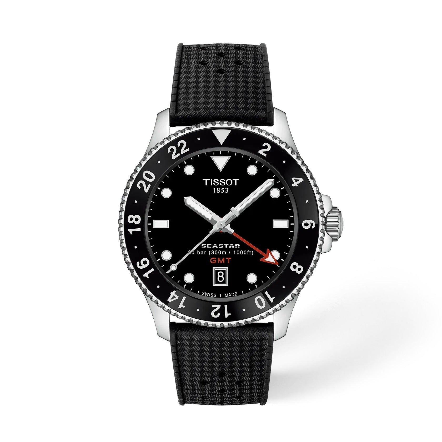 Tissot Seastar 1000 GMT 40mm Black Dial T120.852.17.051.00 Watch