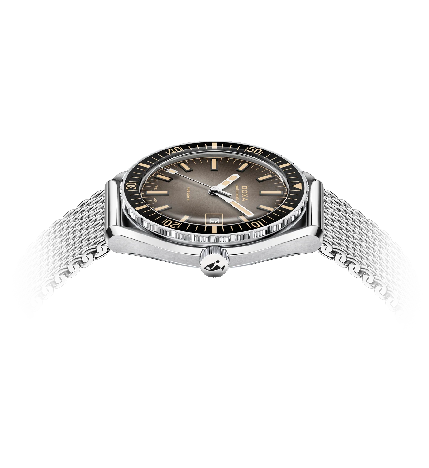 DOXA SUB 200 Sharkhunter Watch Swiss Automatic Mesh Bracelet