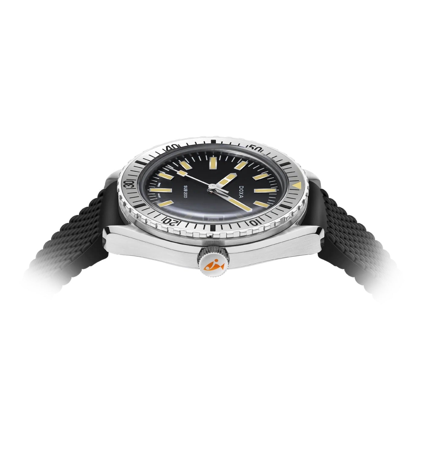 Doxa Sub 200 Sharkhunter SS Rubber Strap Watch