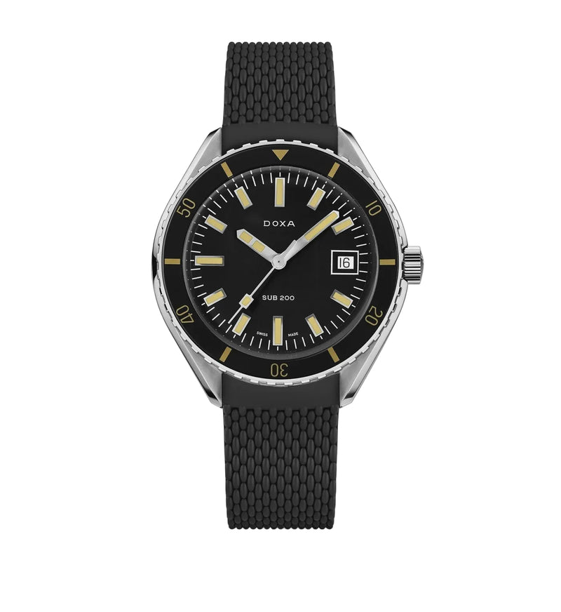 DOXA SUB 200 Sharkhunter Rubber Strap Watch