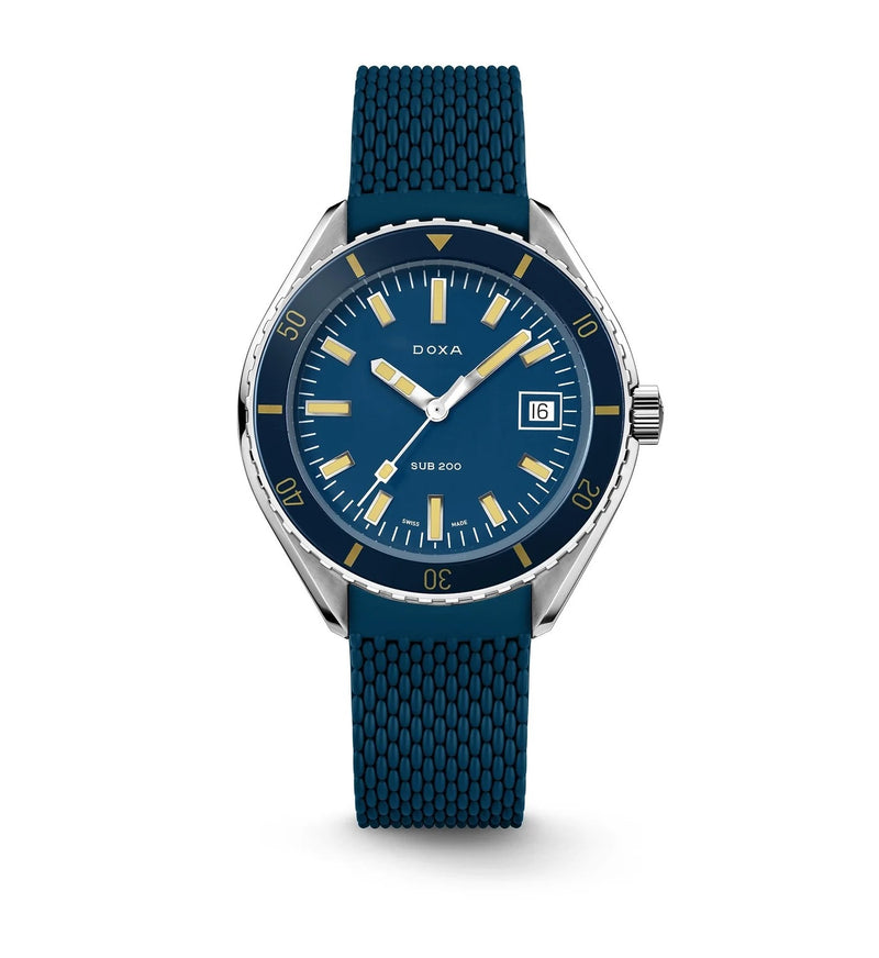 DOXA SUB 200 Caribbean Rubber Strap Watch
