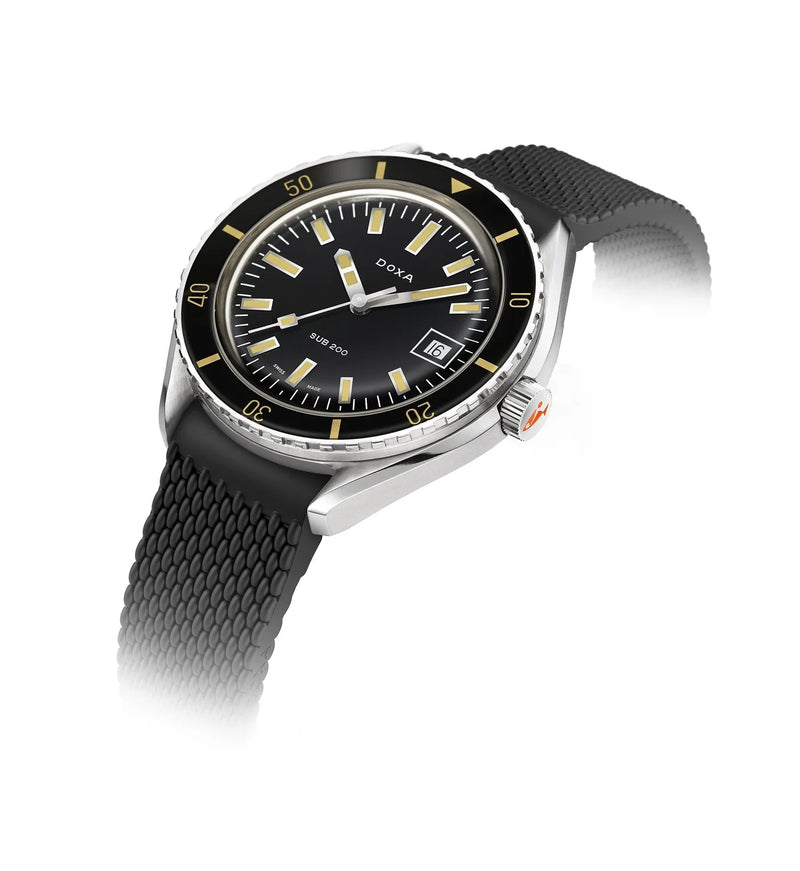 DOXA SUB 200 Sharkhunter Rubber Strap Watch