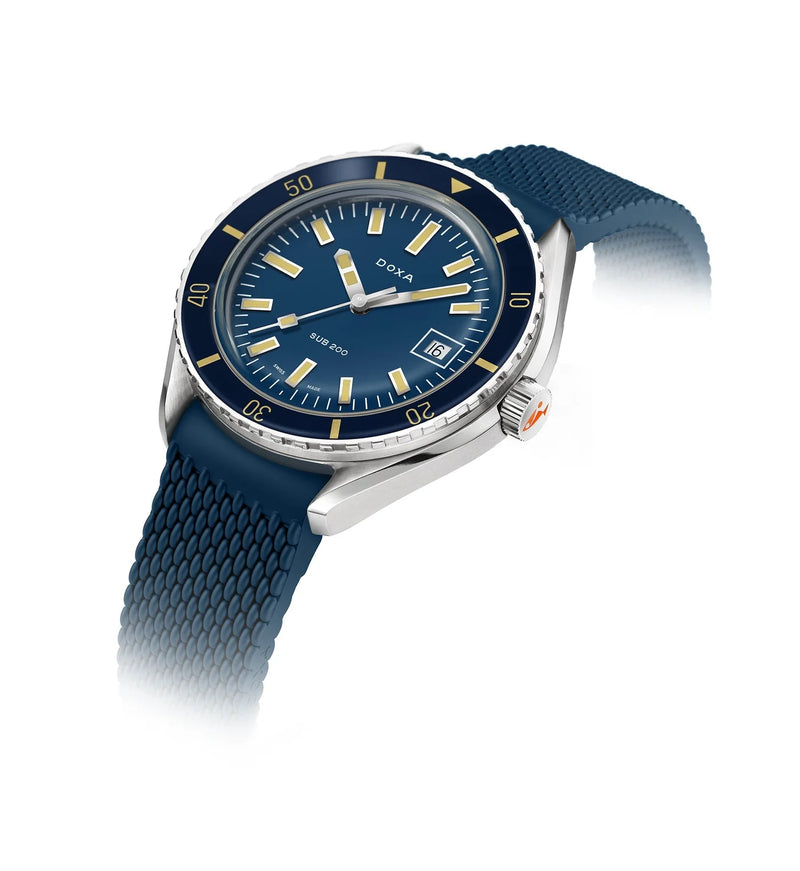 DOXA SUB 200 Caribbean Rubber Strap Watch