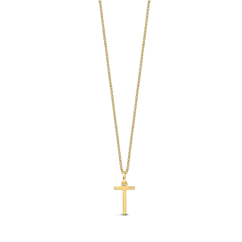 9ct Yellow Gold Initial 'T' Necklace