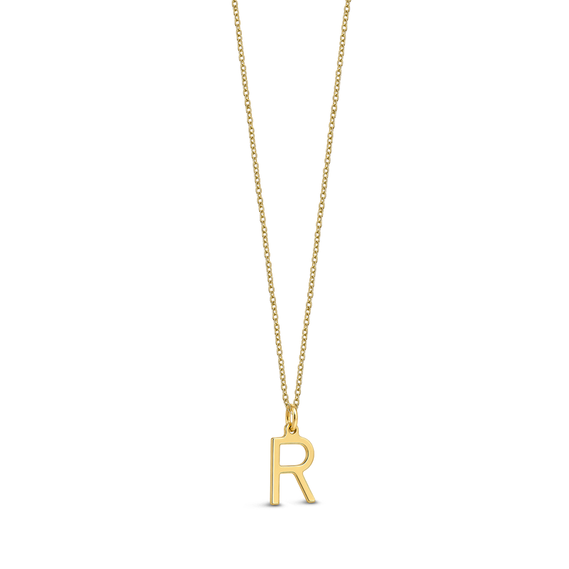 9ct Yellow Gold Initial 'R' Necklace