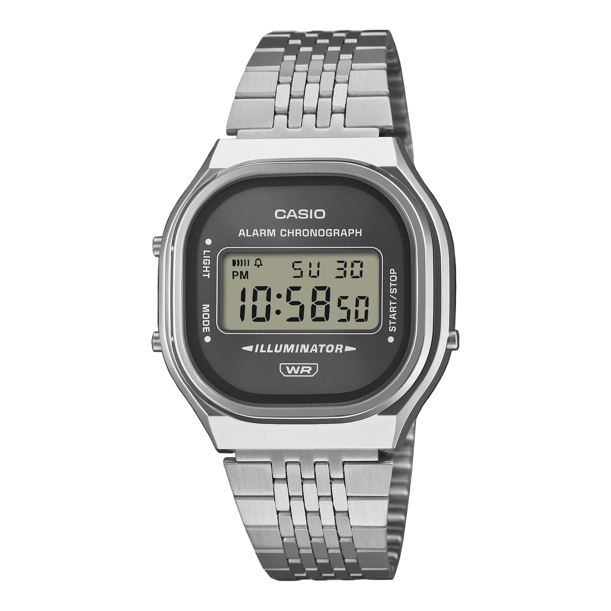 Casio Vintage A140WE-8AEF Silver Tone Bracelet Watch
