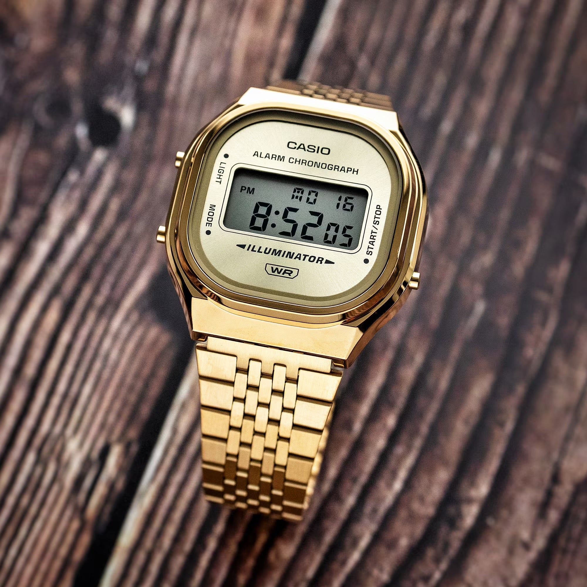 Casio Vintage A168WG-9EF Gold Tone Bracelet Watch