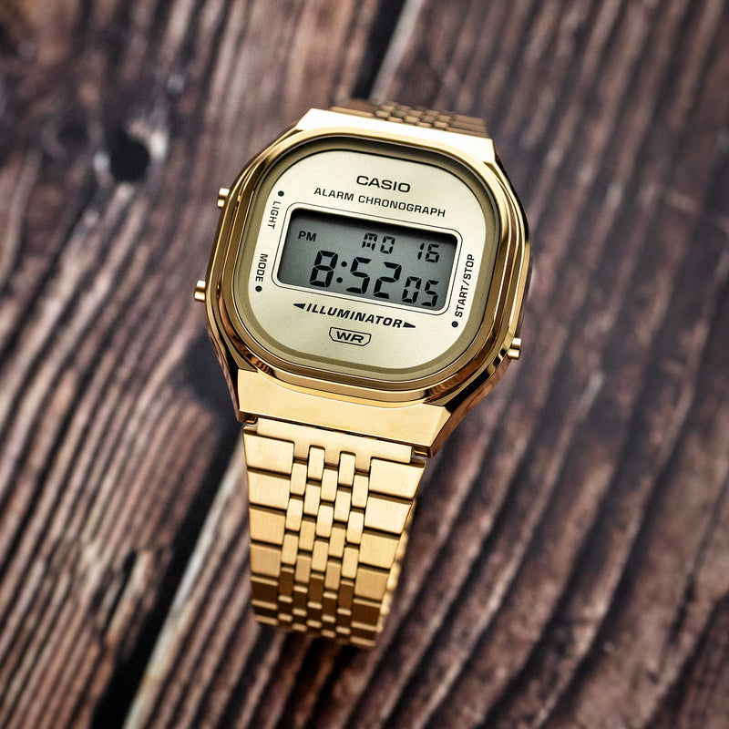 Casio Vintage A168WG-9EF Gold Tone Bracelet Watch
