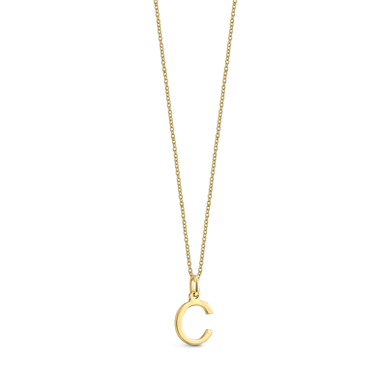 9ct Yellow Gold Initial 'C' Necklace