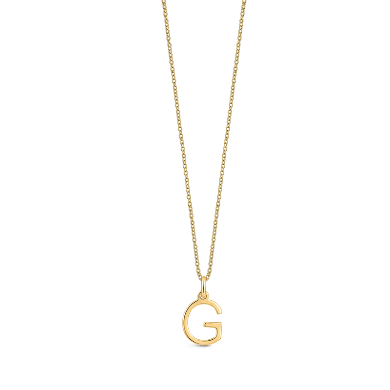 9ct Yellow Gold Initial 'G' Necklace