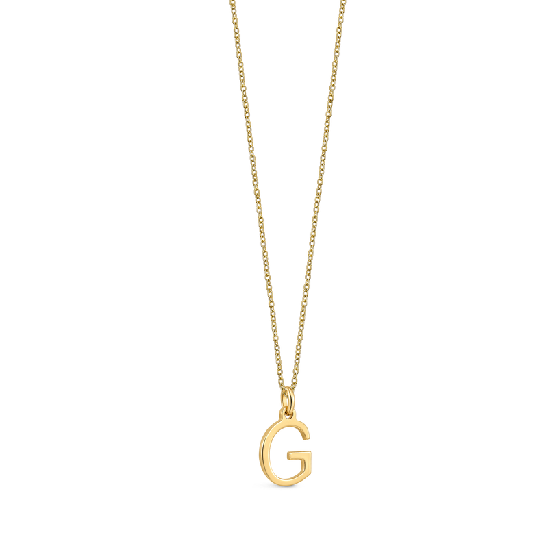 9ct Yellow Gold Initial 'G' Necklace