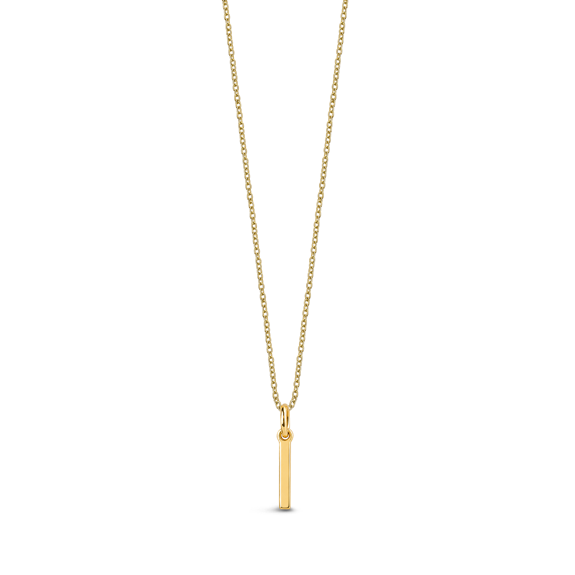 9ct Yellow Gold Initial 'I' Necklace