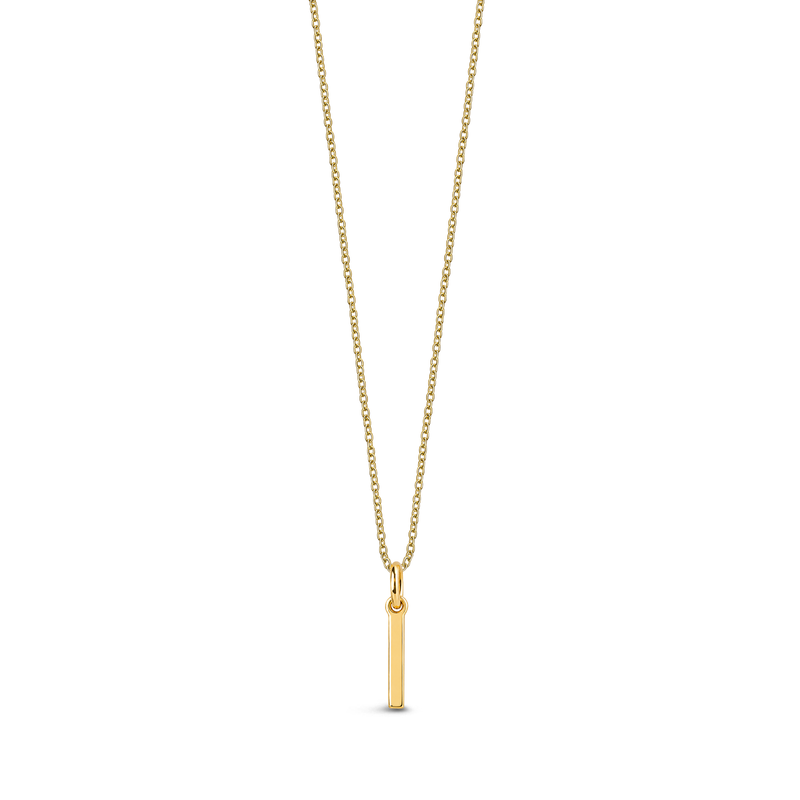 9ct Yellow Gold Initial 'I' Necklace